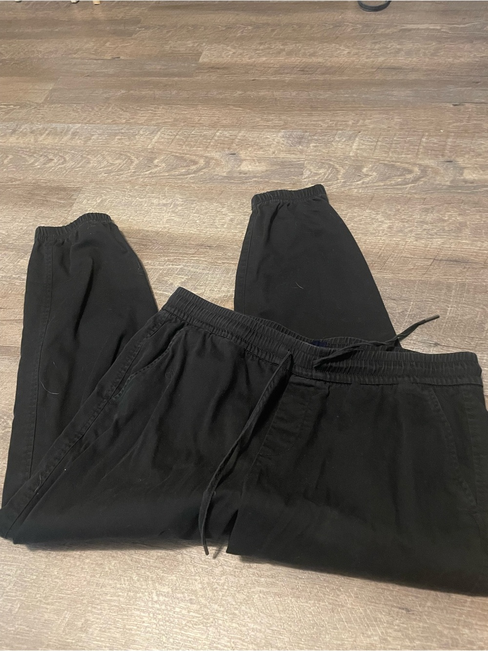 GAP Black Drawstring Track Joggers